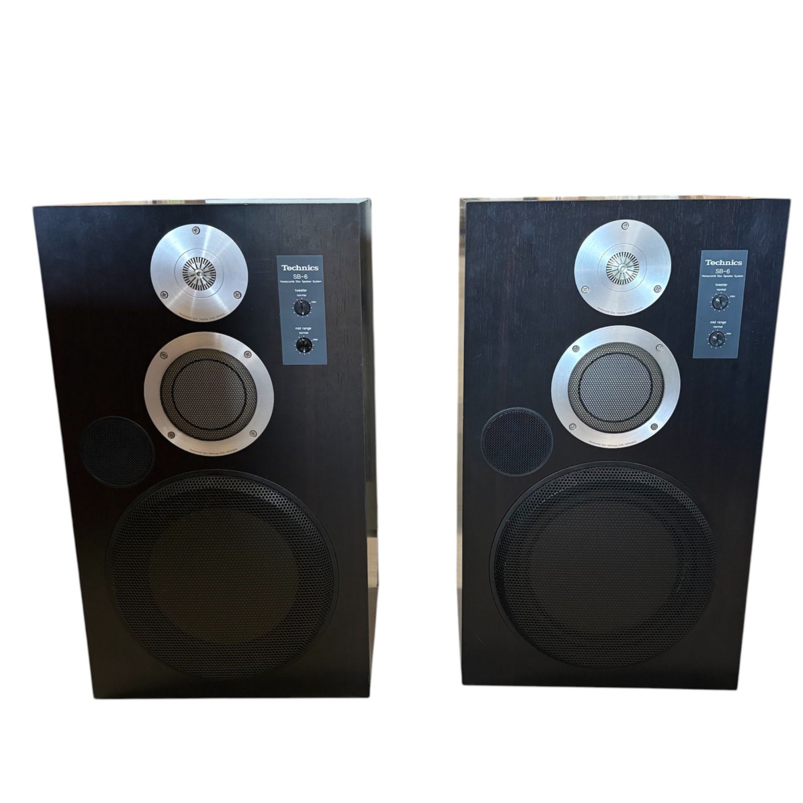 Technics】SB-6 3ウェイスピーカー ペア テクニクス ハニカム 平面振動