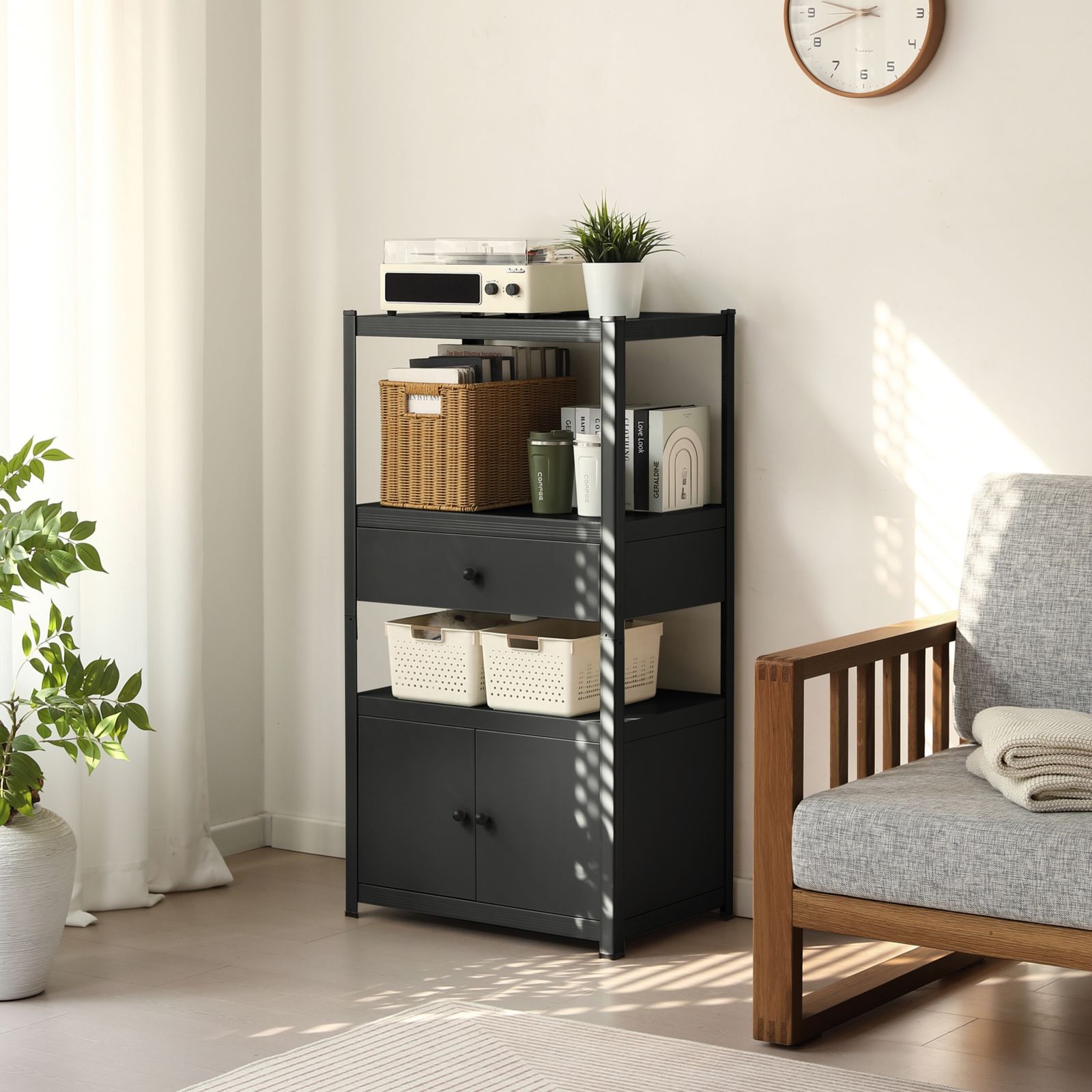 家具、インテリア 【幅60cm奥行40cm高さ112cm】スチールラック 高さ