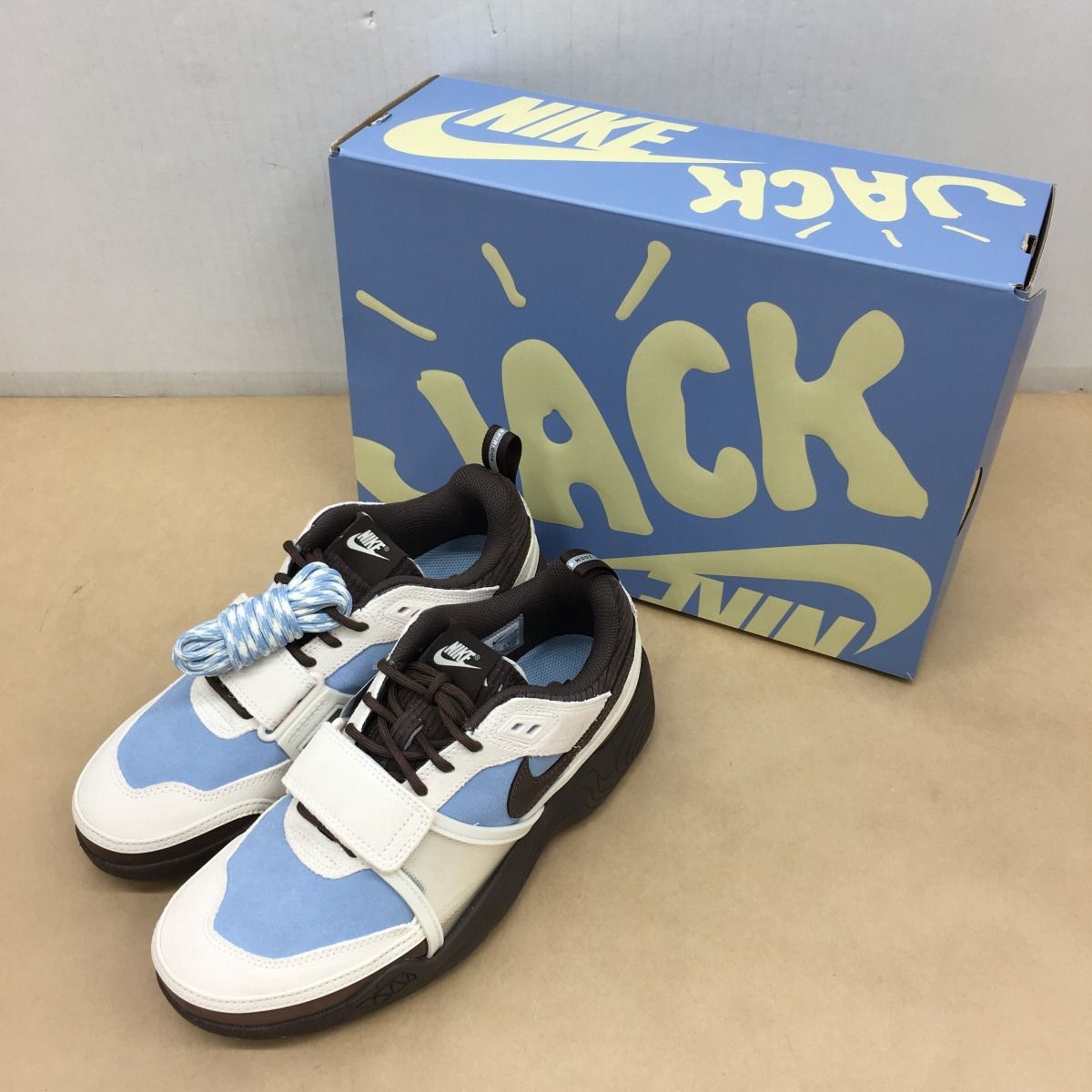 未使用 Travis Scott × NIKE ZOOM FIELD JAXX LECHE BLUE HQ3072-400 サイズ25cm【WS2369-003】 10,508円