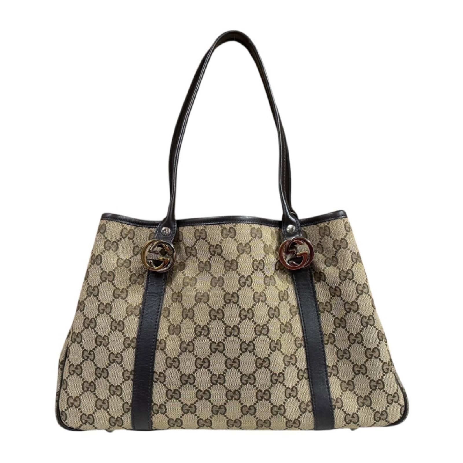 グッチ GGツインズ GGキャンバス トートバッグ GGキャンバス 232957 ベージュ レディース GUCCI 中古 グッチ