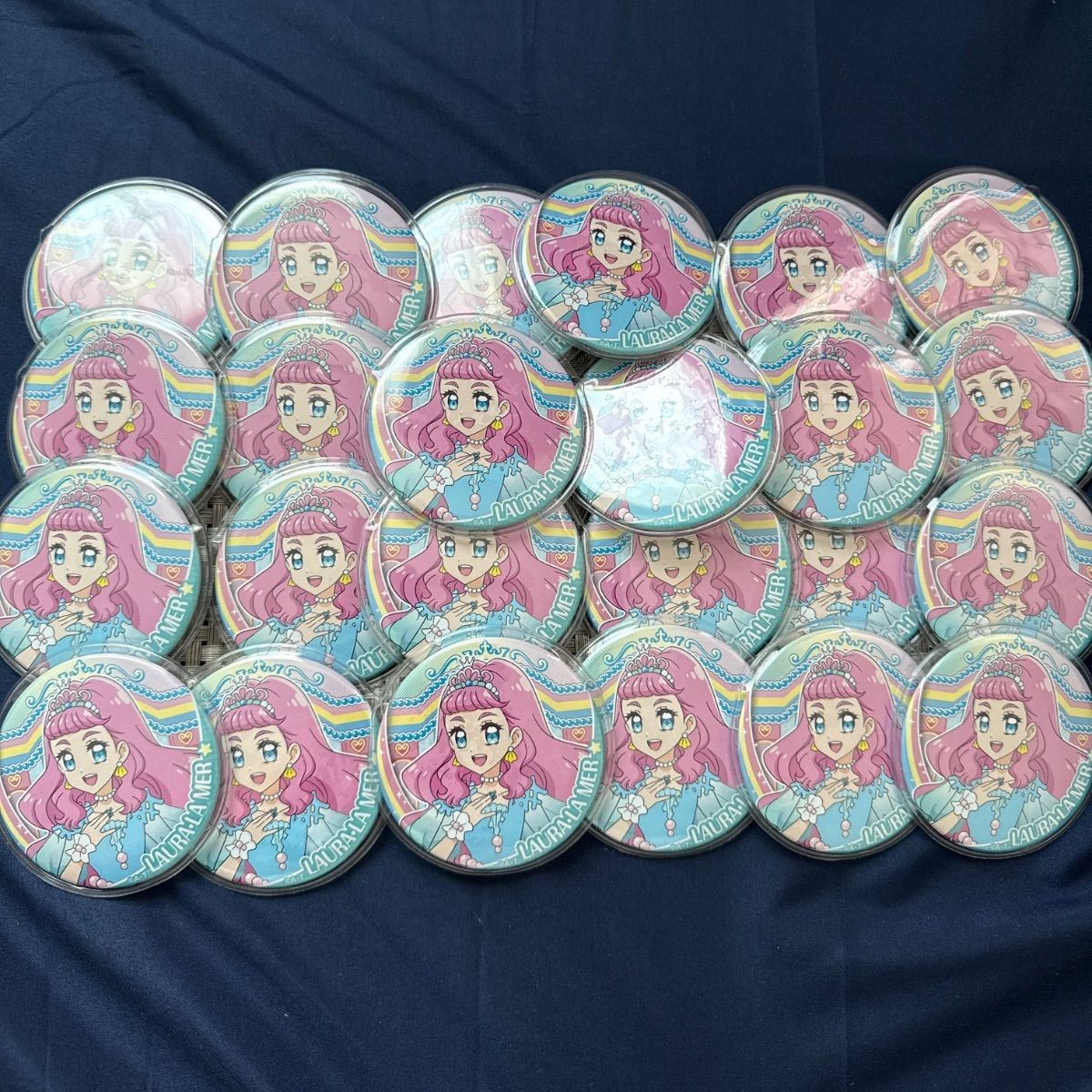 プリキュアランド　ゆめいろキャッスル　ローラ　缶バッジ　24点まとめ売り