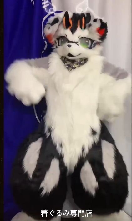 狼　犬　猫　着ぐるみ 　ヘッド ケモノ ファースーツ ぬいぐるみ コスプレ コスチューム Kurumi 一点物 D794