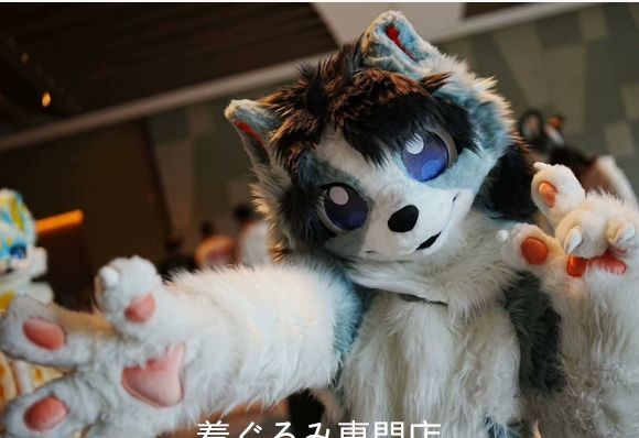 狼　犬　猫　着ぐるみ 　ヘッド ケモノ ファースーツ ぬいぐるみ コスプレ コスチューム Kurumi 一点物 D796