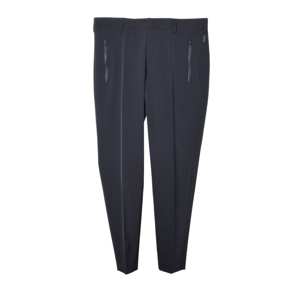 PRADA SPG44 止水ジップポケット ポリ スラックス パンツ 12,226円