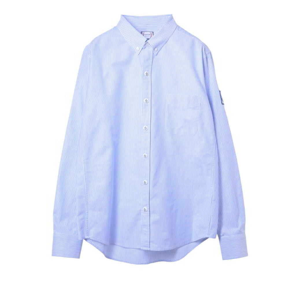 MONCLER Gamme Bleu CAMICIA ストライプ ロゴボタン シャツ 20,425円