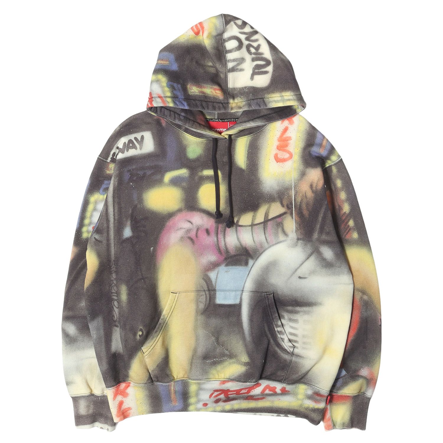 【新品同様】Supreme シュプリーム パーカー マルチカラー M 21AW Lady Pink 全面グラフィック スウェットパーカー Hooded Sweatshirt レディー ピンク コラボ トップス フーディー プルオーバー 【メンズ】【中古】 21,535円