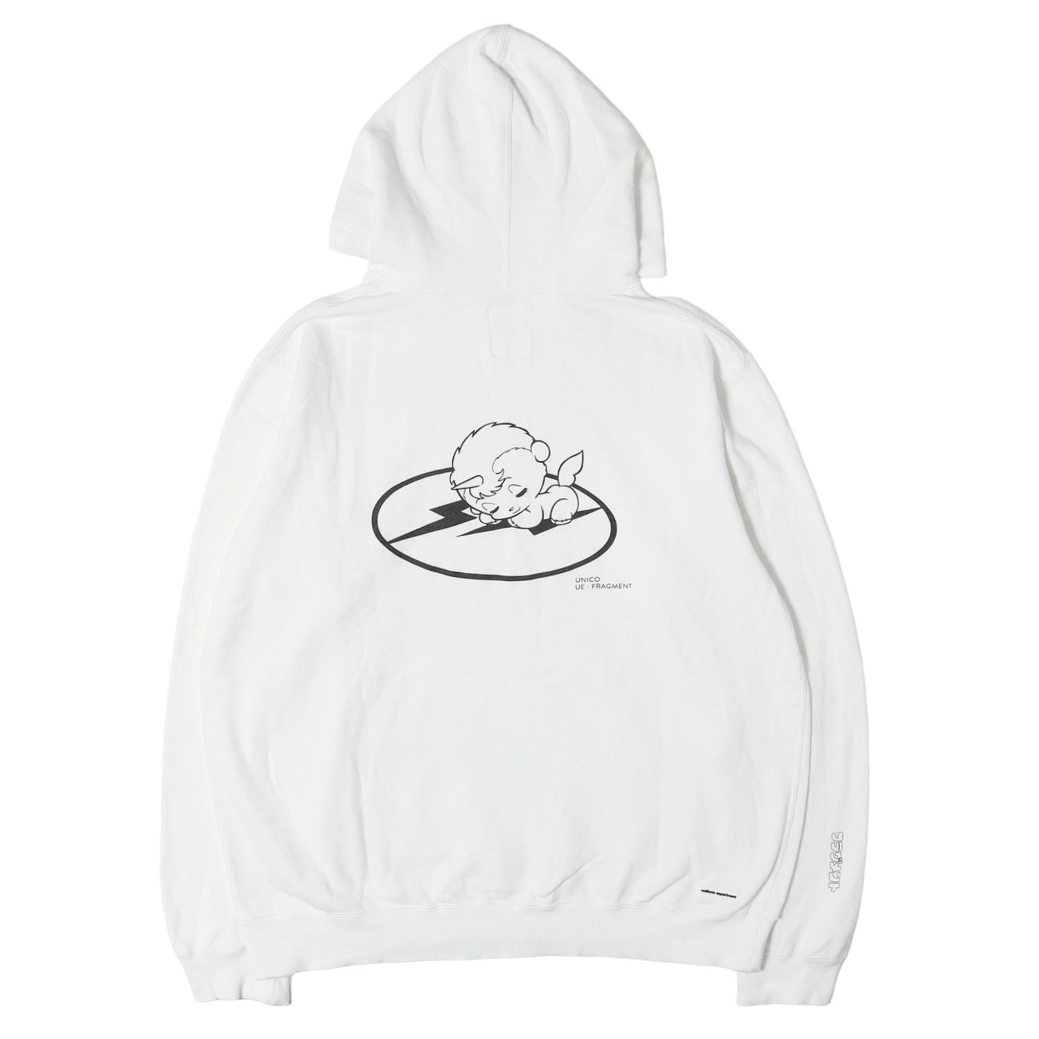 UNIFORM EXPERIMENT ユニフォームエクスペリメント パーカー ホワイト 白 3 22SS fragment design UNICO スウェットパーカー HOODIE UE-220077 日本製 コラボ フーディー プルオーバー【中古】