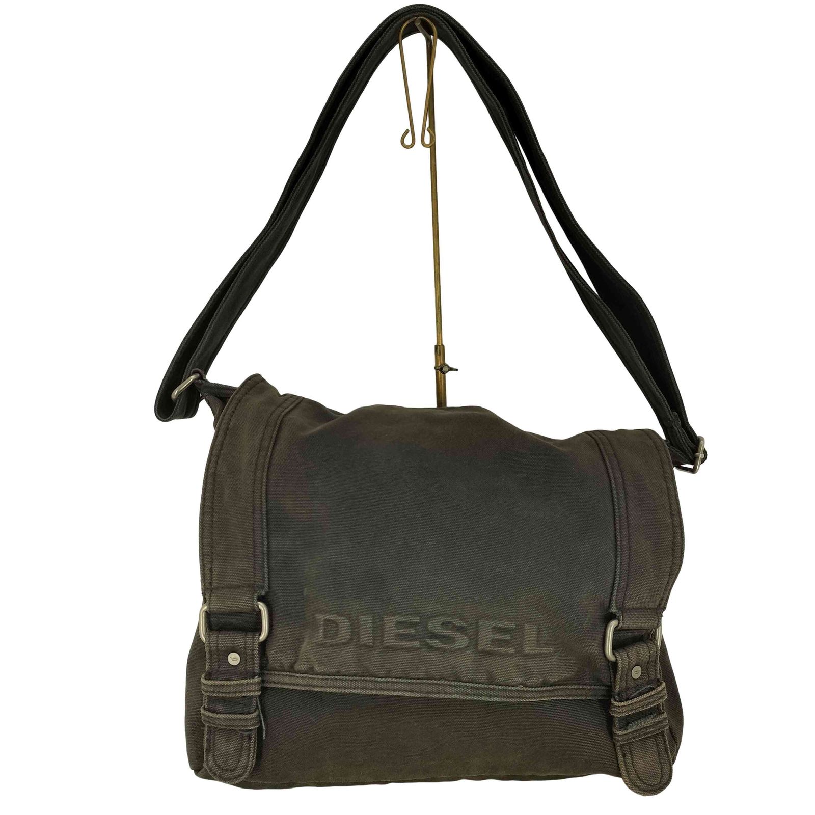 ディーゼル DIESEL 00S Canvas logo shoulder bag ロゴ キャンバス