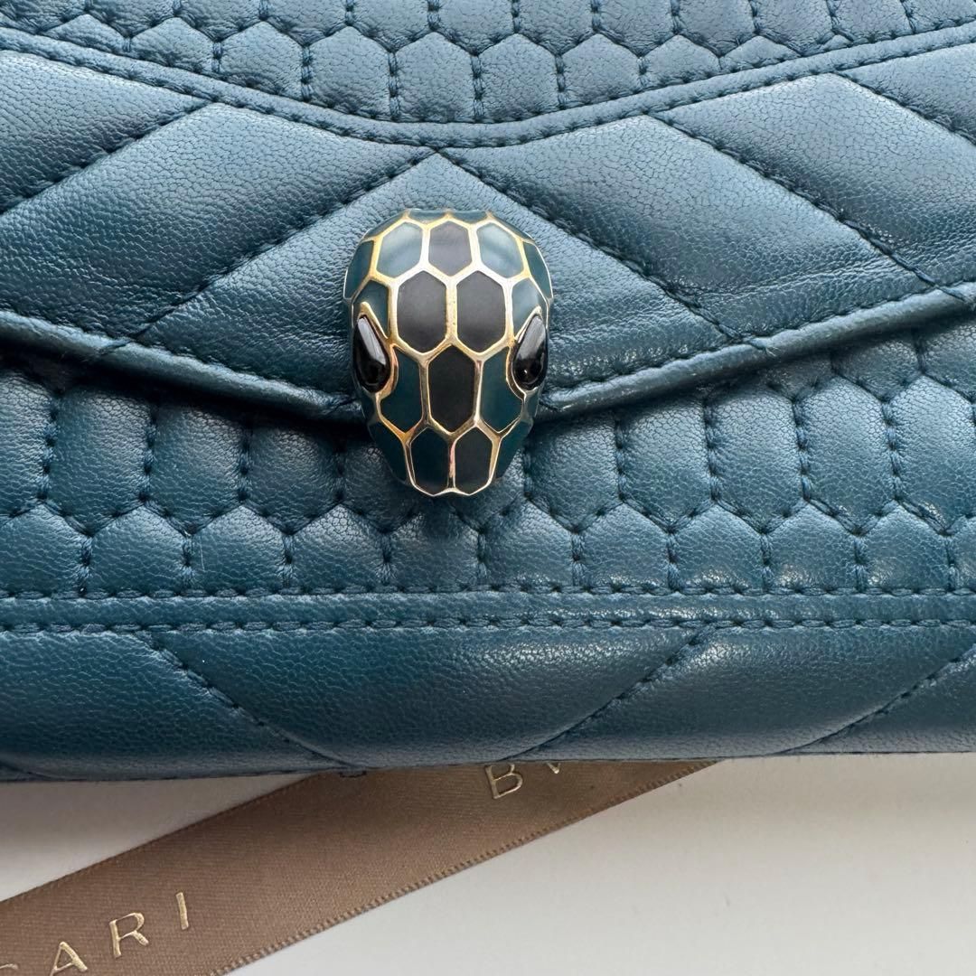 美品】 546 BVLGARI ブルガリ セルペンティ 2つ折り 長財布 - メルカリ