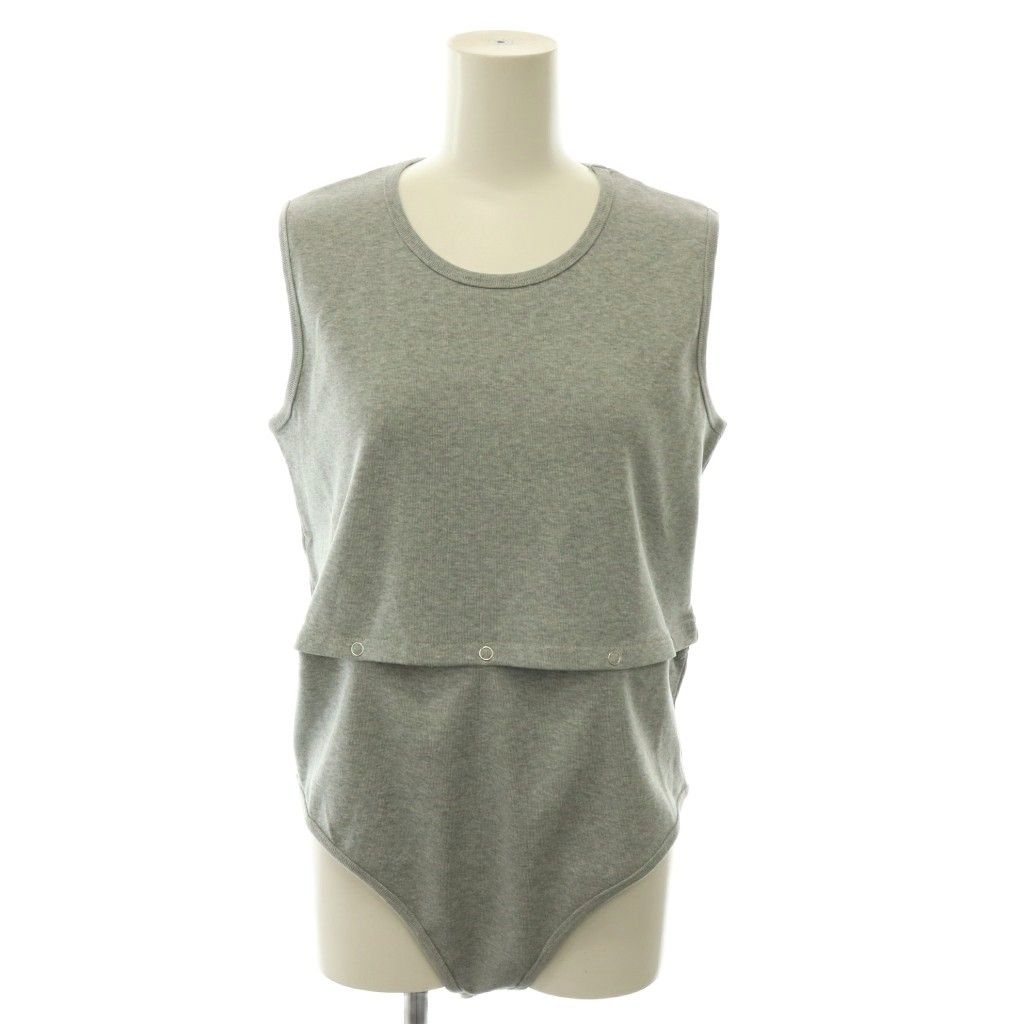 ジョンメイソンスミス JOHN MASON SMITH 26SS COTTON RIB SEPARATE ROMPER TANK TOP タンクトップ カットソー コットン 38 グレー /DO ■OS 6,586円