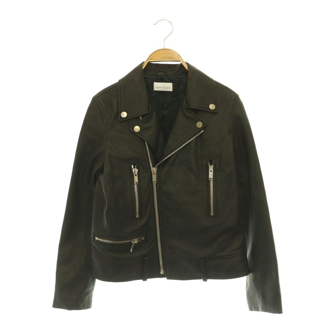 アッパーハイツ upper hights 174LL501 THE RIDERS ジャケット ライダース レザー 1 ブラック /HK ■OS