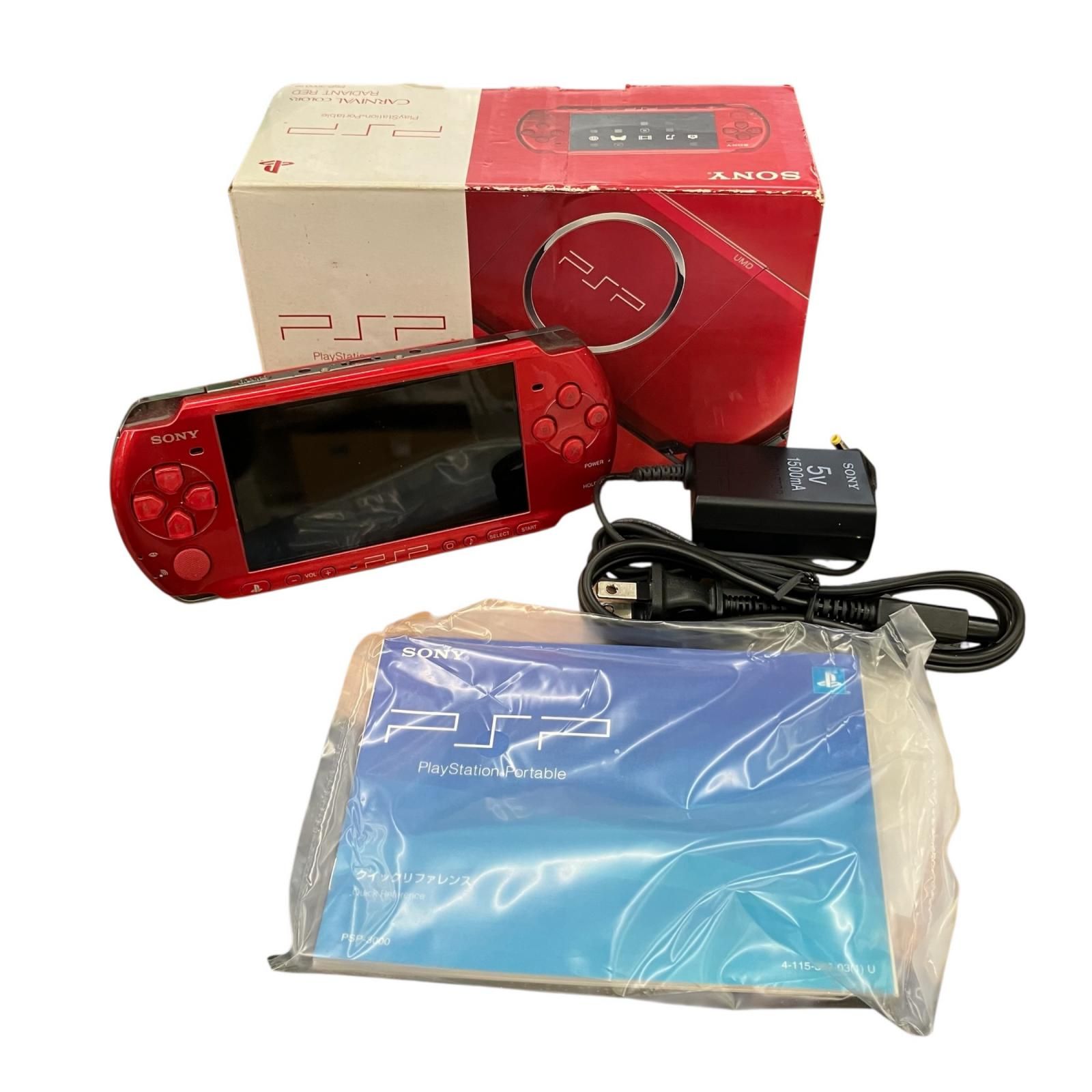 199990 動作未確認 SONY ソニー PlayStationPortable（PSP） PSP-3000 ラディアンレッド 8,580円