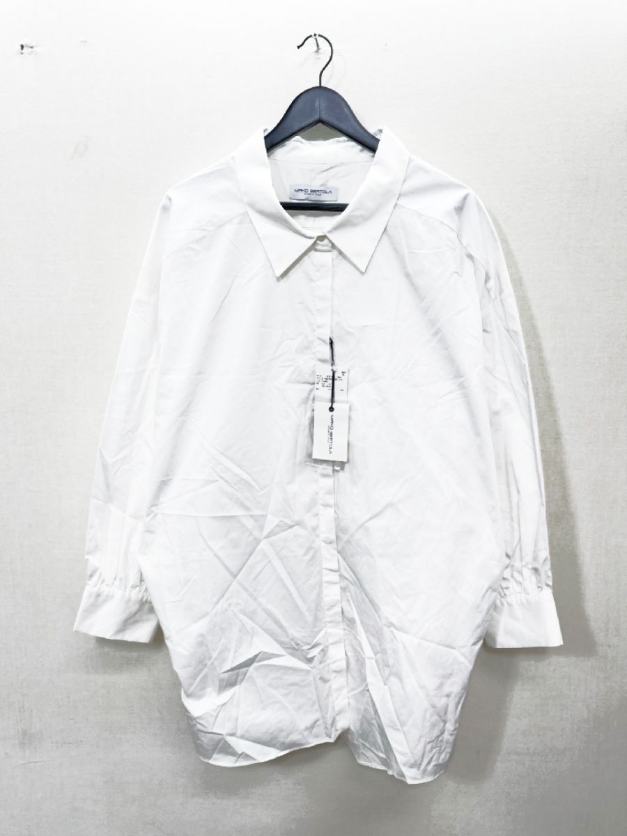 新品 MIRKO BERTOLA ミルコベルトラ IENA別注 BIG シャツ sizeF/白 ■■◎レディース