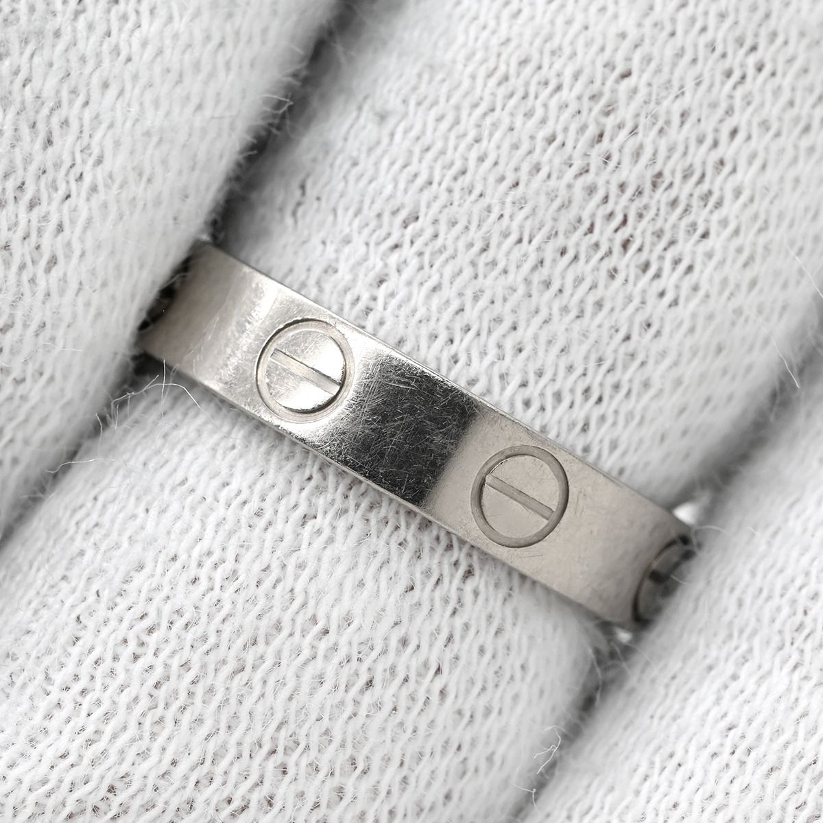 カルティエ Cartier リング 指輪 LOVE ミニラブリング ホワイト