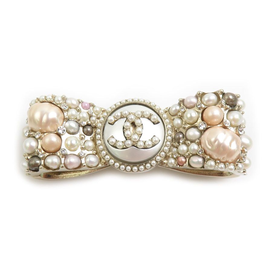 シャネル CHANEL ブローチ ココマーク リボン