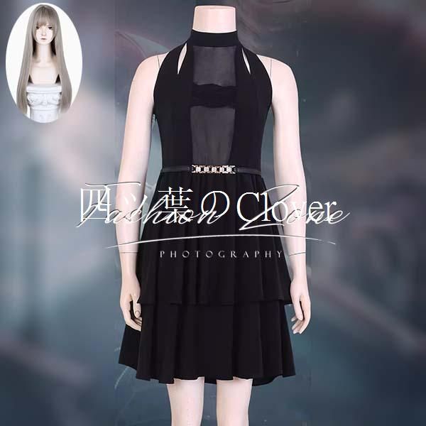 人気商品◆ 恋と深空風女主角 ヒロイン セイヤ夜色迷蒙 ドレスコスプレ衣装 ウィッグcosplayハロウィン演出服変装vs805