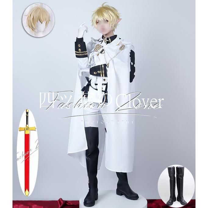 人気商品◆ 終わりのセラフ 風 百夜ミカエラコスプレ衣装ウィッグ 靴cosplayハロウィン演出服変装vs805