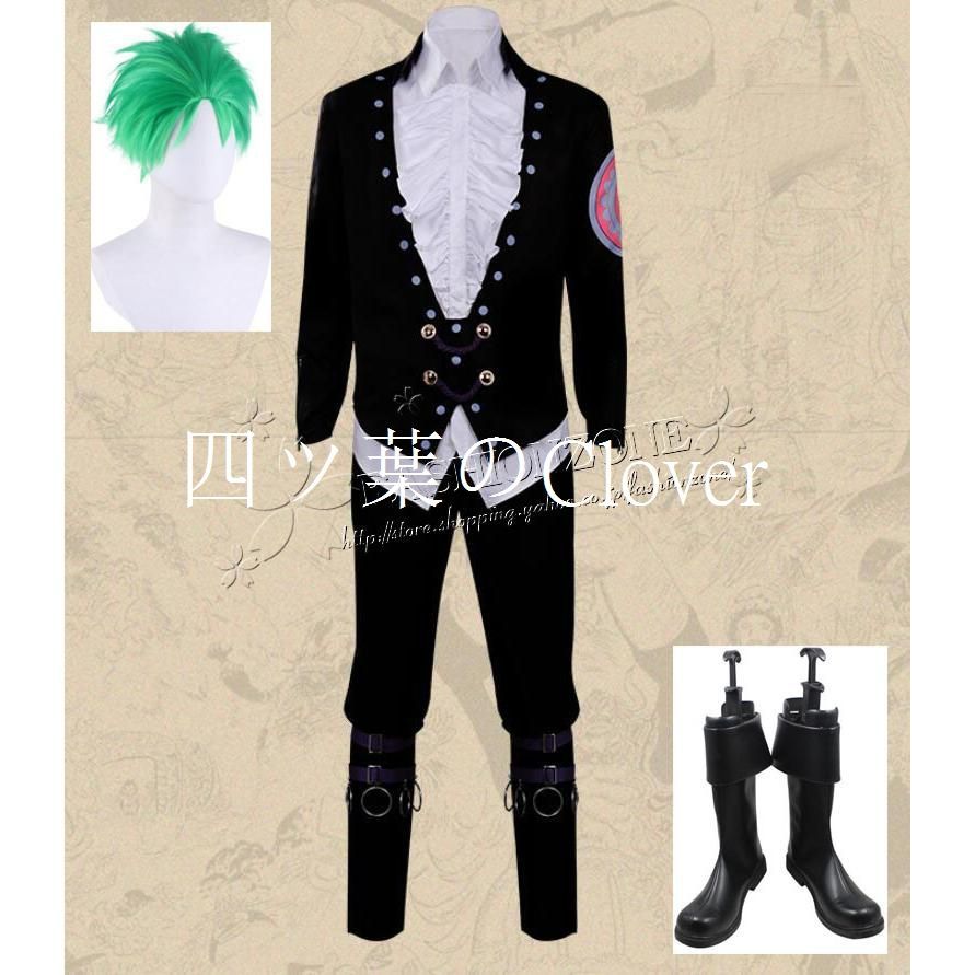人気商品ONE PIECE ワンピース 海賊王 風 ロロノア.ゾロ Roronoa Zoro コスプレ 衣装 ウイッグ 靴 舞台服 コスチューム ハロウィンイベント 仮装vs805