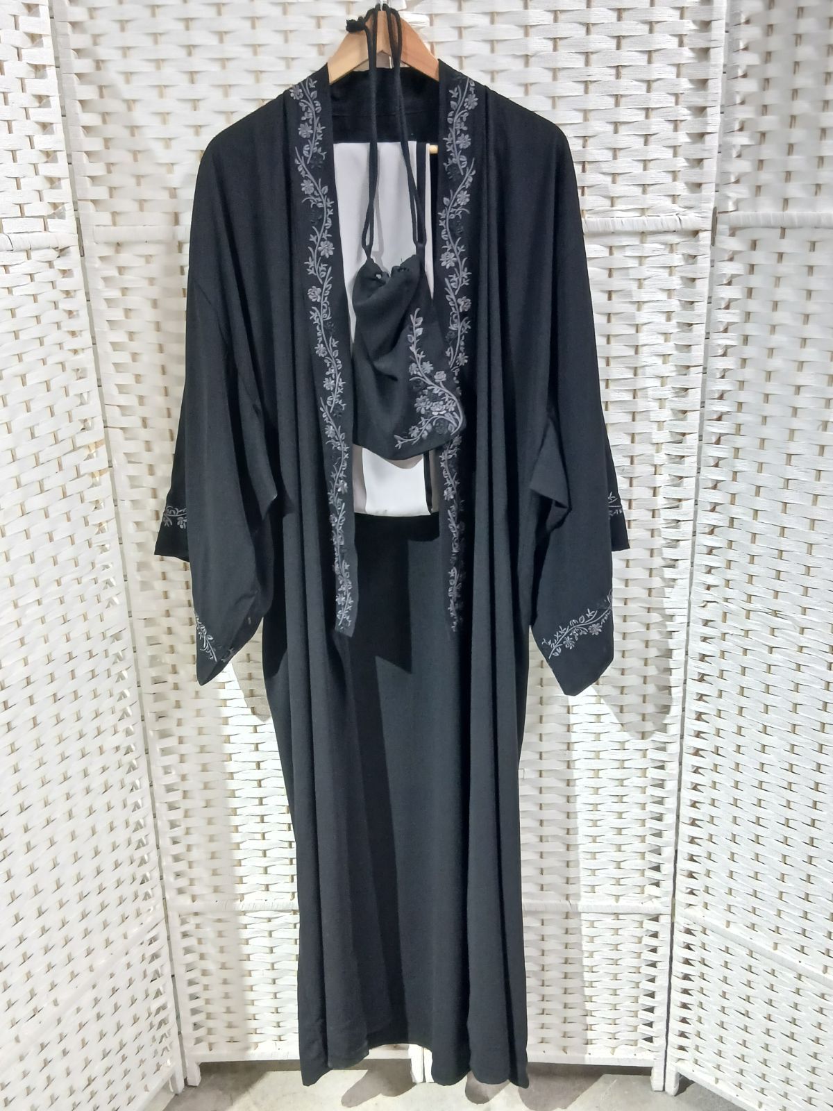 【極美品】HARE ハレ 2026SS HYBRID YUKATA 3SET フラワー刺繍 ハイブリッド浴衣 3点セット F ブラック HA030166TO【WEB限定品】 14,200円