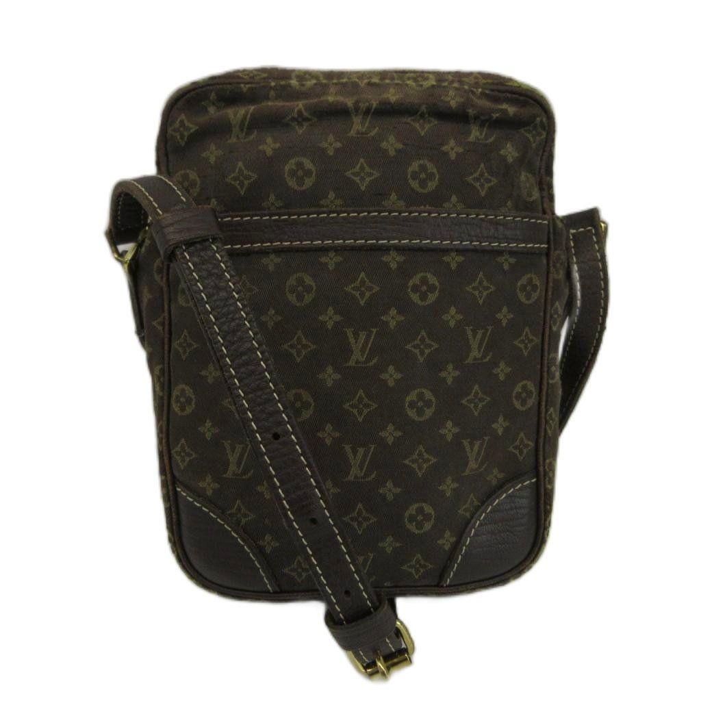 ルイヴィトン LOUIS VUITTON モノグラム ミニ ラン ダヌーブ ショルダーバッグ ポシェット キャンバス レザー 総柄 茶色 ブラウン M95228 /XZ ■GY04