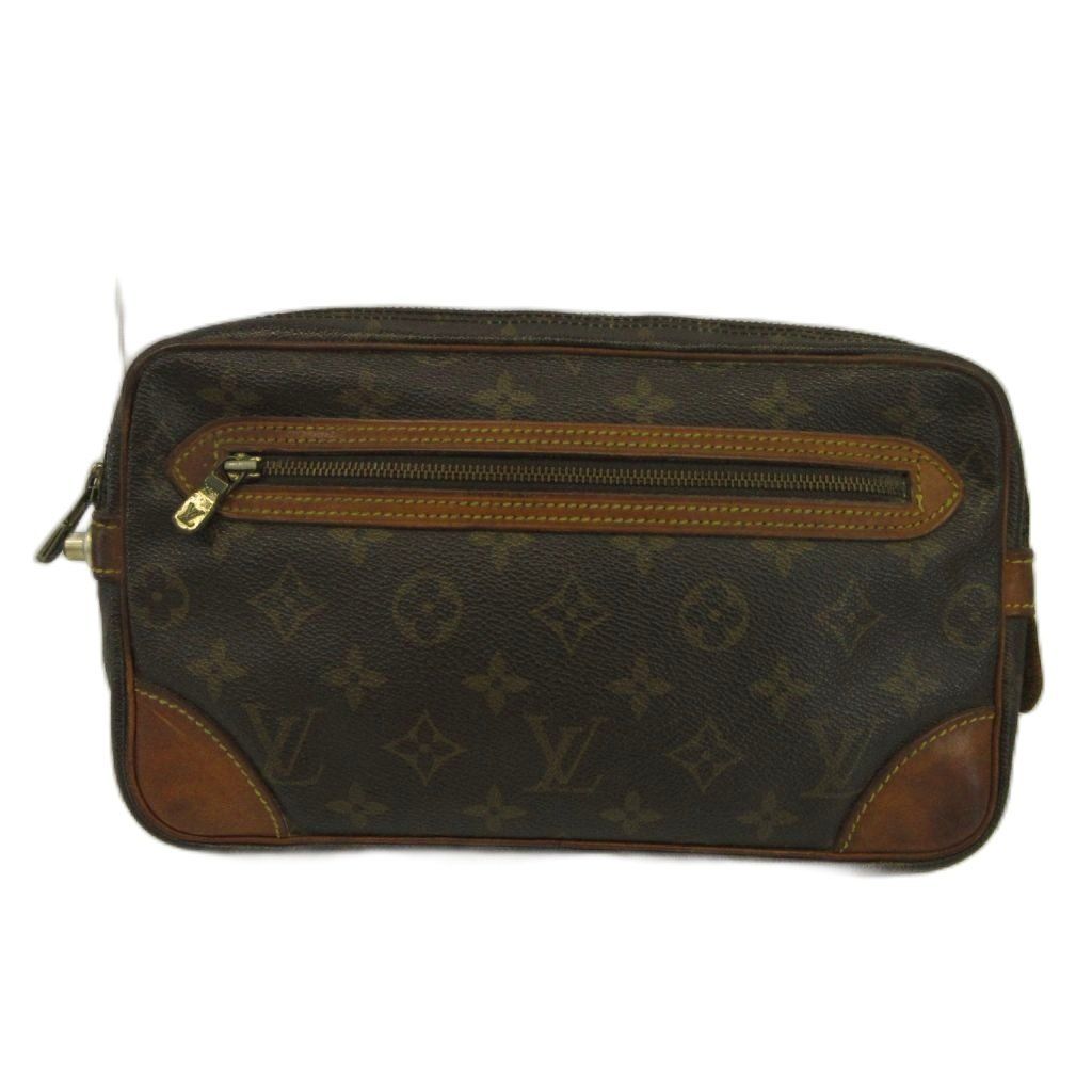 ルイヴィトン LOUIS VUITTON ヴィンテージ マルリー ドラゴンヌ GM モノグラム セカンドバッグ クラッチバッグ PVC レザー 総柄 茶色 ブラウン M51825 /XZ ■GY04