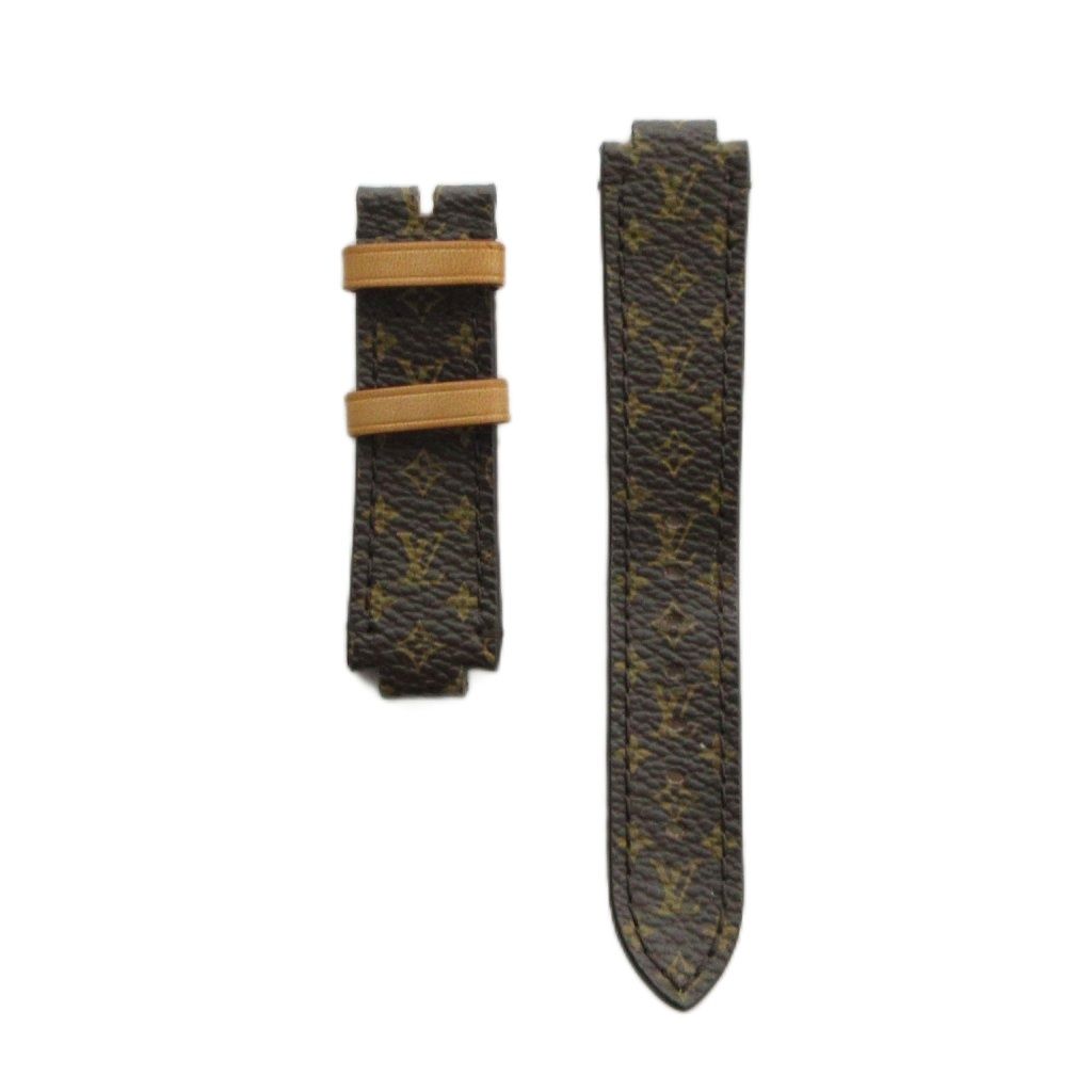 ルイヴィトン LOUIS VUITTON R15673 腕時計用ベルト レザー モノグラム 茶 ブラウン ■GY18 /MQ ■OH