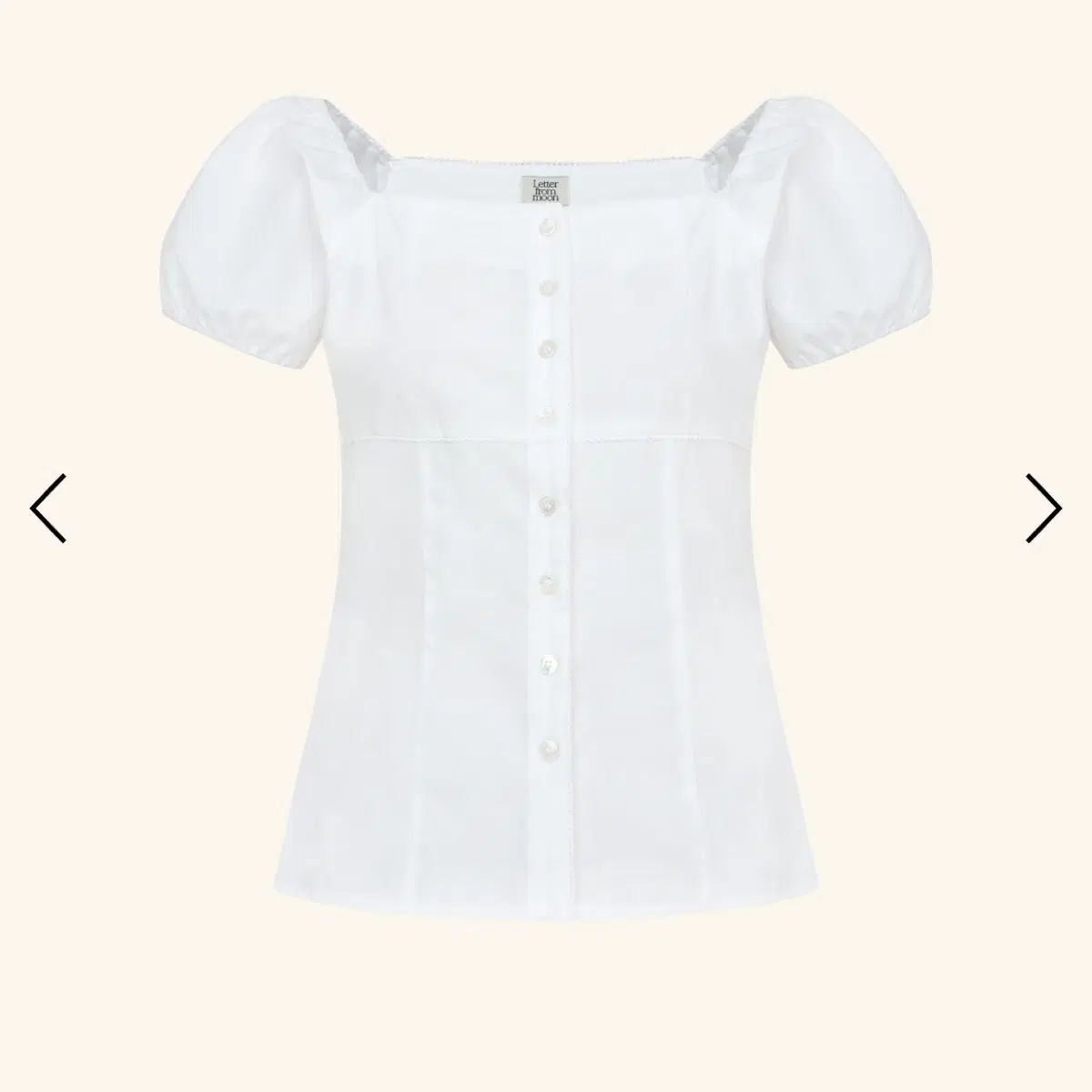 LETTER FROM MOON Rosie Lace Puff Blouse ( White ) ロジ レース パフ ブラウス 6,071円