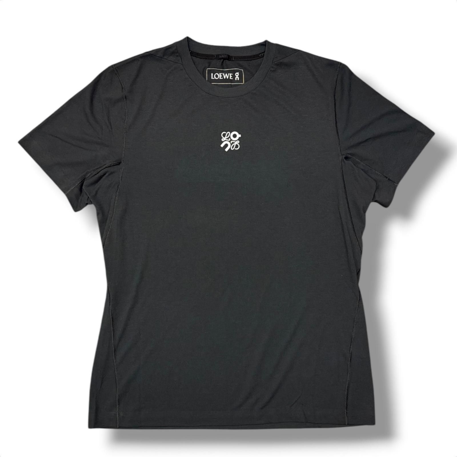 国内正規 LOEWE × On テクニカルジャージーTシャツ 半袖カットソー ロエベ × オン ブラック L （20844M）