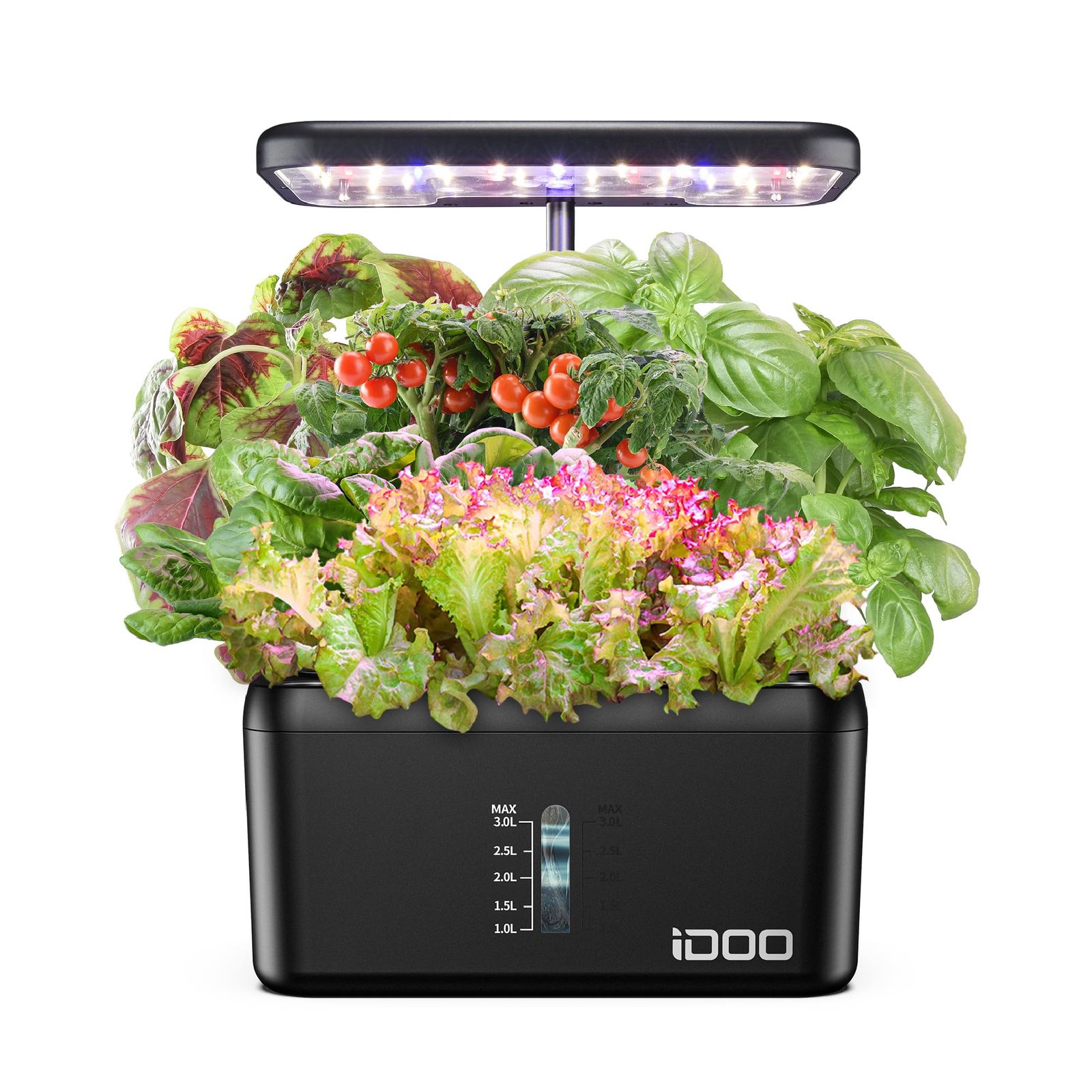iDOO 水耕栽培キット 水耕栽培 セット 室内 植物育成LEDライト付き すいこう栽培キット 育苗キット 育成 おしゃれ 家庭菜園 野菜栽培セット 育苗キット 自動水循環システム搭載 ランプシェードの高さ調節可能 同時に8株野菜栽培可能 ( 22d63ce6