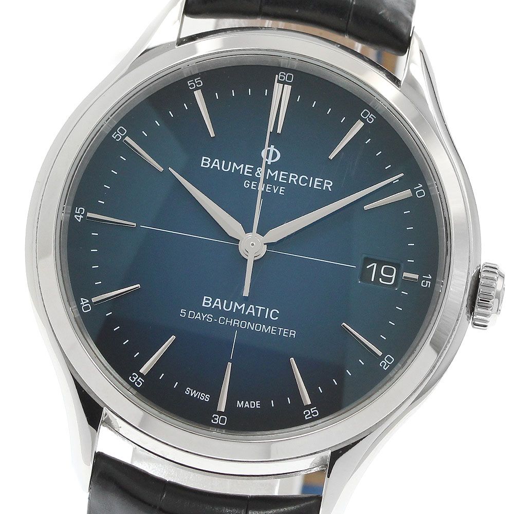 ボーム＆メルシェ Baume & Mercier M0A10467 クリフトン ボーマティック デイト 自動巻き メンズ 保証書付き_968875