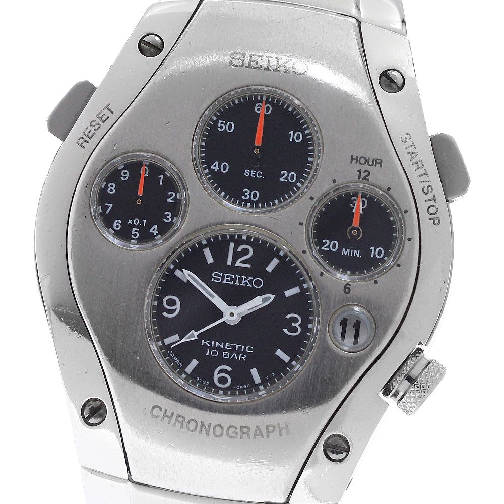 訳あり セイコー SEIKO SBCG001/9T82-0A50 スポーチュラ キネティック クロノグラフ オートクォーツ メンズ _965777