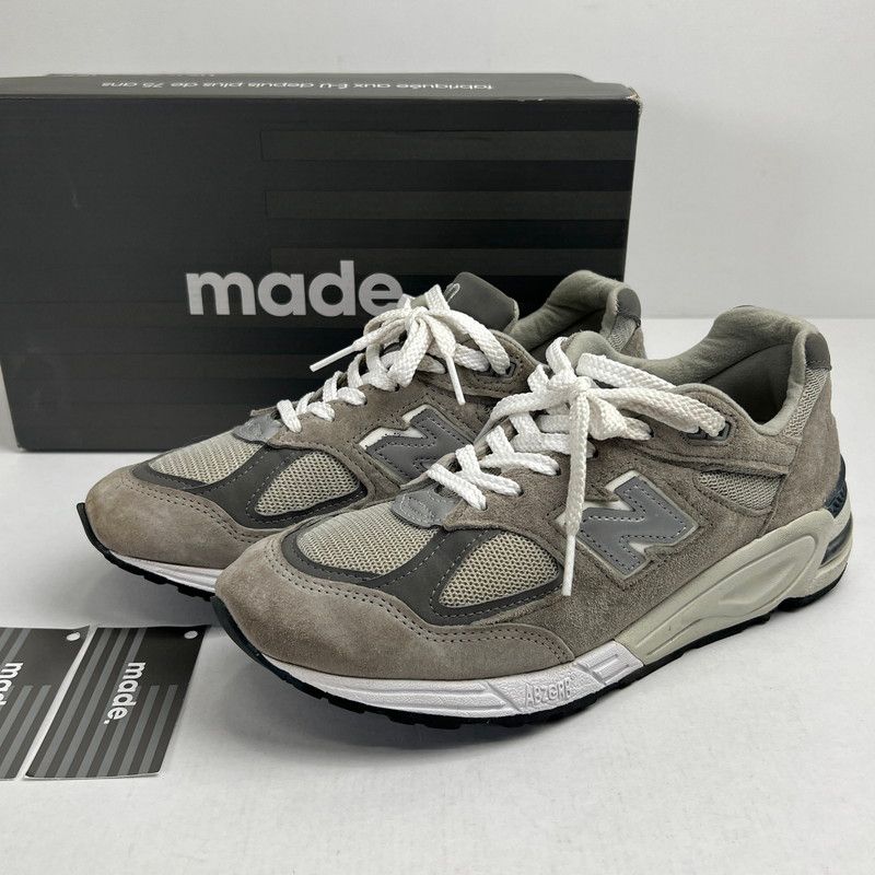 【中古品】 NEABALANCE ニューバランス M990GY2 GRAY SIZE:25.0cm ※箱有 スニーカー 靴 ※使用感あり・外箱傷みあり 【162-260807-io-39-fuzh】