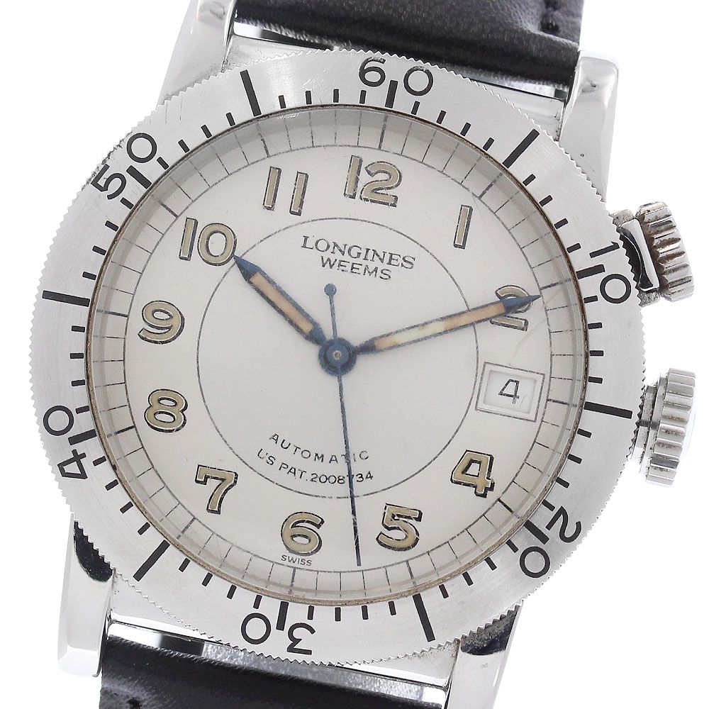 ロンジン LONGINES L2.608.4 ウィームス 3000本限定 デイト 自動巻き メンズ _968546