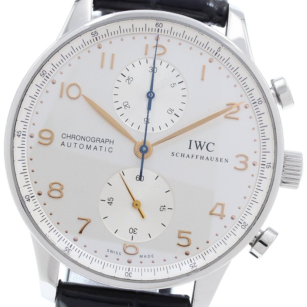 IWC SCHAFFHAUSEN IW371445 ポルトギーゼ クロノグラフ 自動巻き メンズ 保証書付き_969442