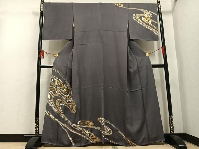 平和屋着物●訪問着　流水文　金彩　正絹　逸品　AABL1771ph 21,450円
