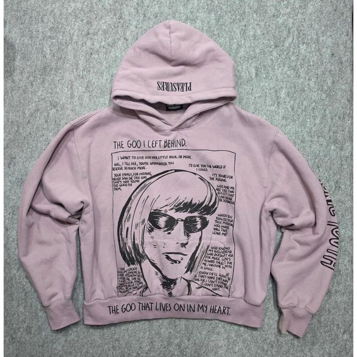 プレジャーズ x ソニックユース ザ ゴッド グラフィック フーディー Tシャツ XL