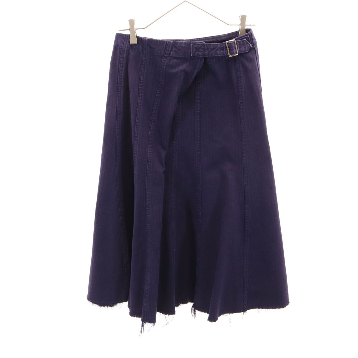 tricot COMME des GARCONS トリココムデギャルソン 2006年 日本製 ロング丈 フレアスカート S パープル レディース 古着
