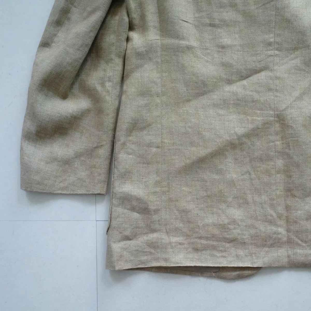 80s イタリア製 ヴィンテージ Valentino ピュア リネン 100% ジャケット 100 105