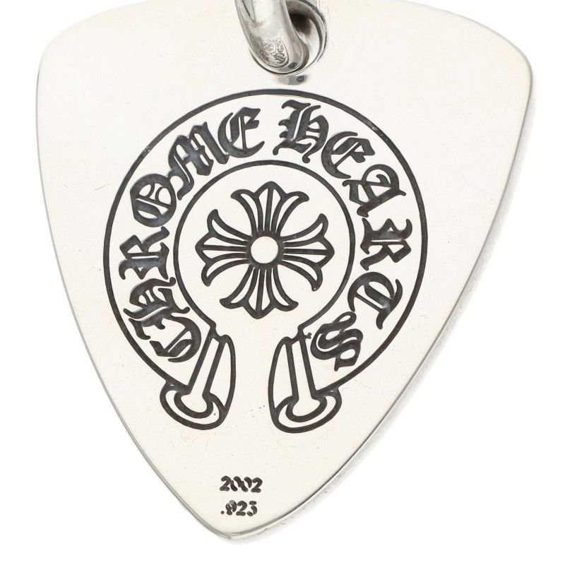 クロムハーツ GUITAR PICK/ギターピック ペンダント/シルバーネックレストップ メンズ