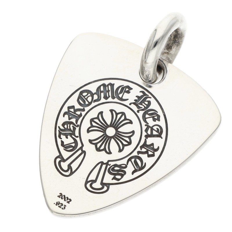 クロムハーツ GUITAR PICK/ギターピック ペンダント/シルバーネックレストップ メンズ