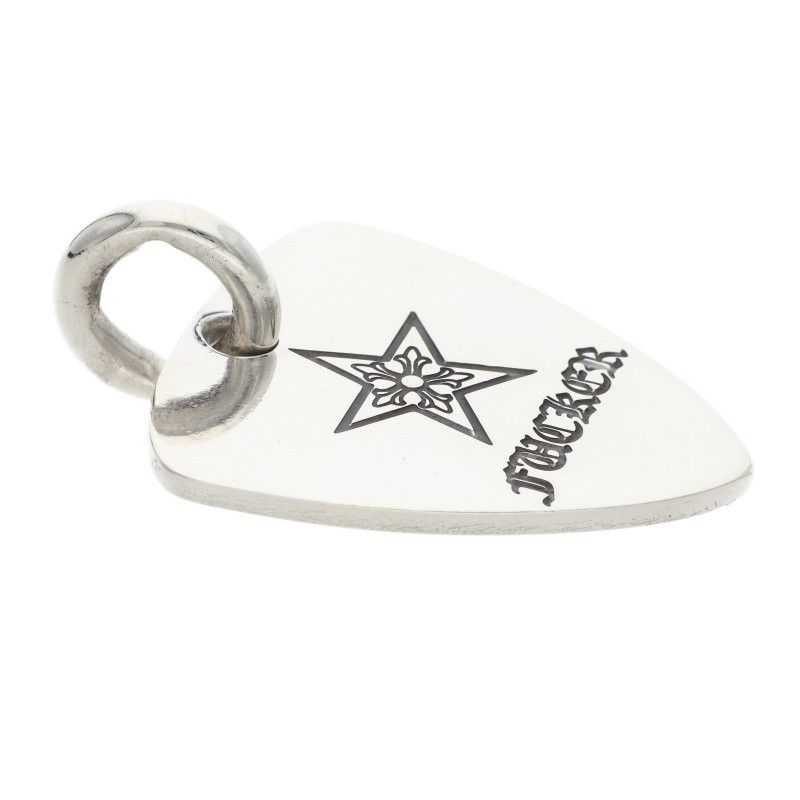クロムハーツ GUITAR PICK/ギターピック ペンダント/シルバーネックレストップ メンズ