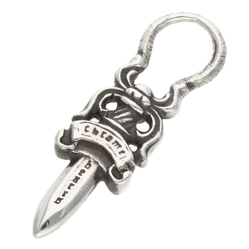 クロムハーツ #5DAGGER ZIP2/#5ダガーチャーム シルバーネックレストップ メンズ