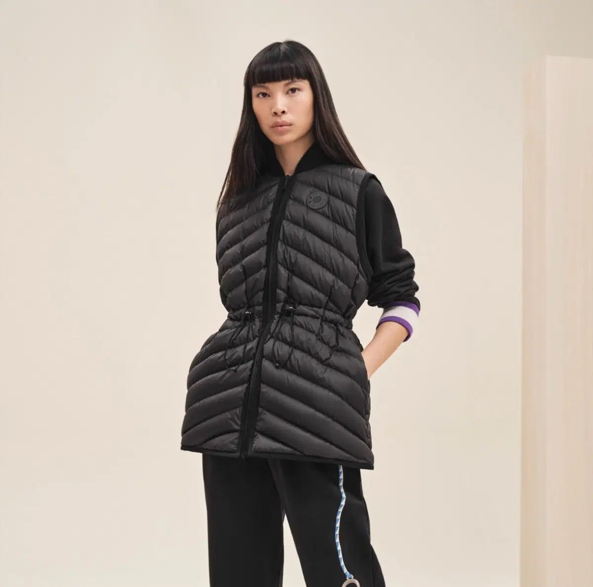 Hermes ダウン ベスト ブラック 36