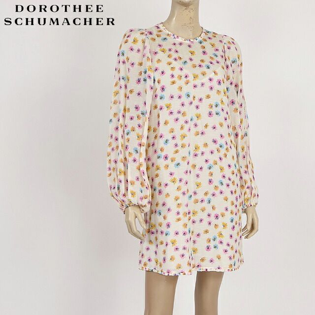 ドロシー・シューマッハ DOROTHEE SCHUMACHER レディース ワンピース ミディアム 花柄ワンピース ホワイト系（サイズ/1）sk0026