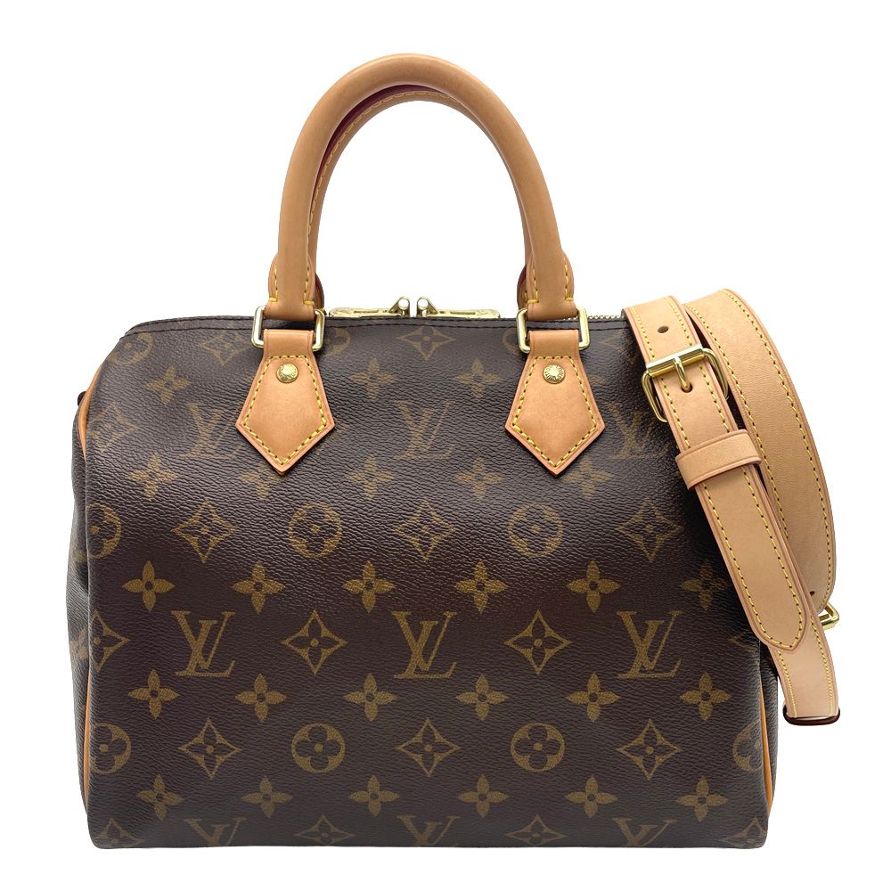 ルイヴィトン LOUIS VUITTON スピーディ25 バンドリエール ハンドバッグ 2WAY モノグラム キャンバス M41113 ブラウン ゴールド金具 CT4290 ユニセックス【中古】 124,000円