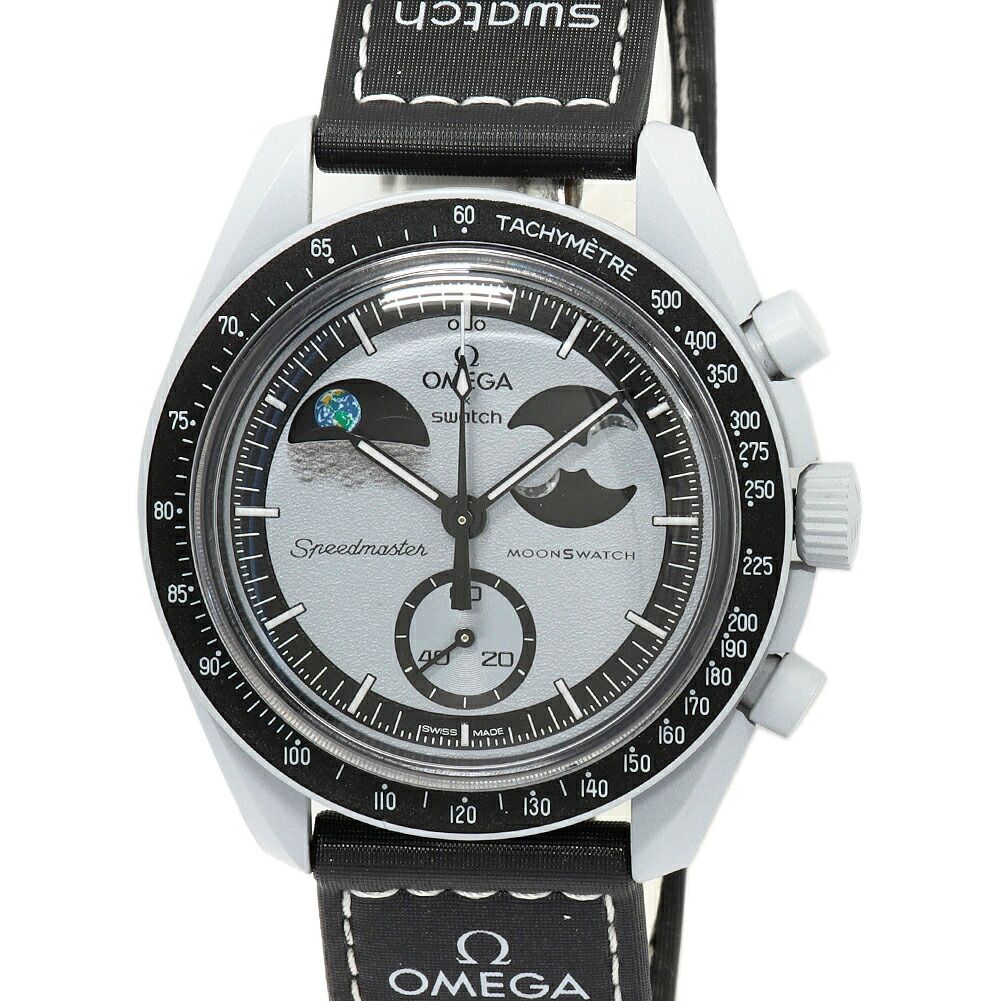 オメガxスウォッチ スピードマスター MoonSwatch MISSION TO EARTHPHASE ミッショントゥアースフェイズ SO33M700 兼用