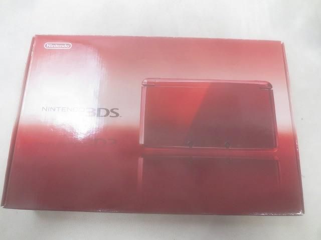 ゲーム ニンテンドー3DS 本体 動作品 CTR-001 フレアレッド 箱 周辺機器付き 訳あり