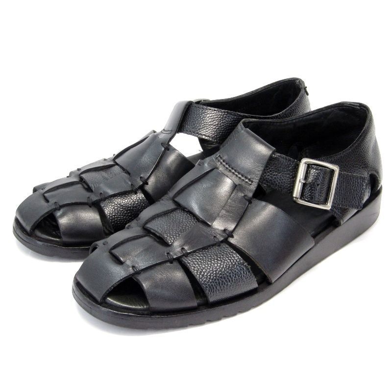 Paraboot パラブーツ 39 グルカサンダル SHIPS別注 PACIFIC パシフィック グレインレザーコンビ シップス SPORTソール ブラック 35005814