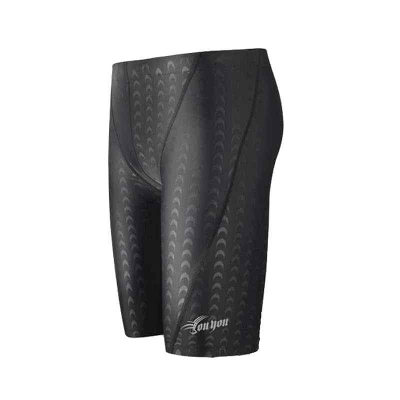 [Le Mode Detore] competitive swimsuit, men's competitive swimsuit, fitness male swimsuit, competitive swimwear, gym swimwear, swim trunks C-TD0 (5XL, black) 0