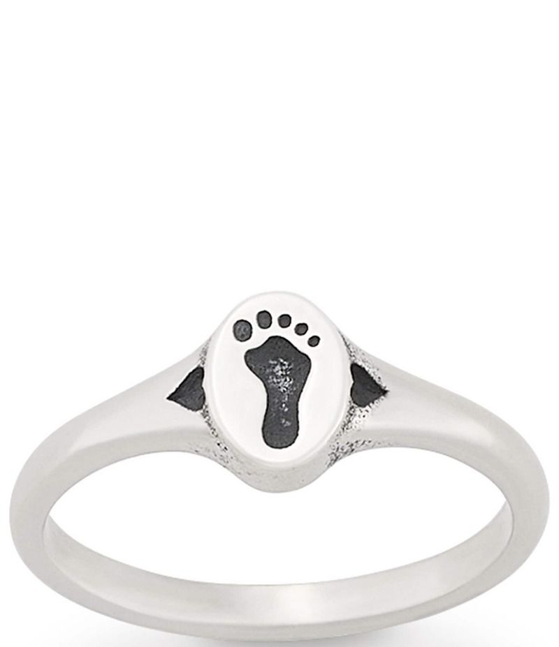 ジェームズ エイヴリー レディース アクセサリー 指輪 プリント James Avery Footprint and Hearts Band Ring Sterling Silver シルバー